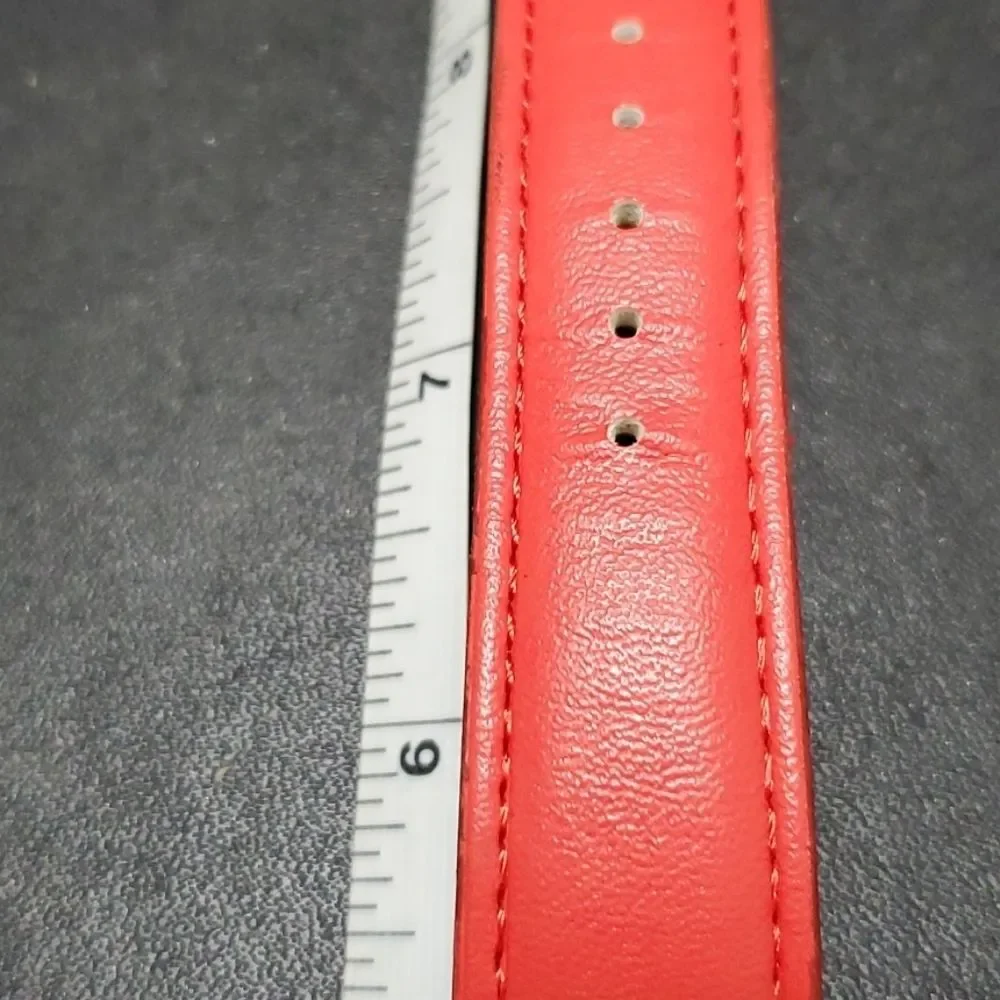 Red and yellow happy face emoji watch